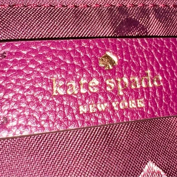 kate spade Rosie Deep Plum Leather Crossbody with Gold Hardware - Picture 7 of 11